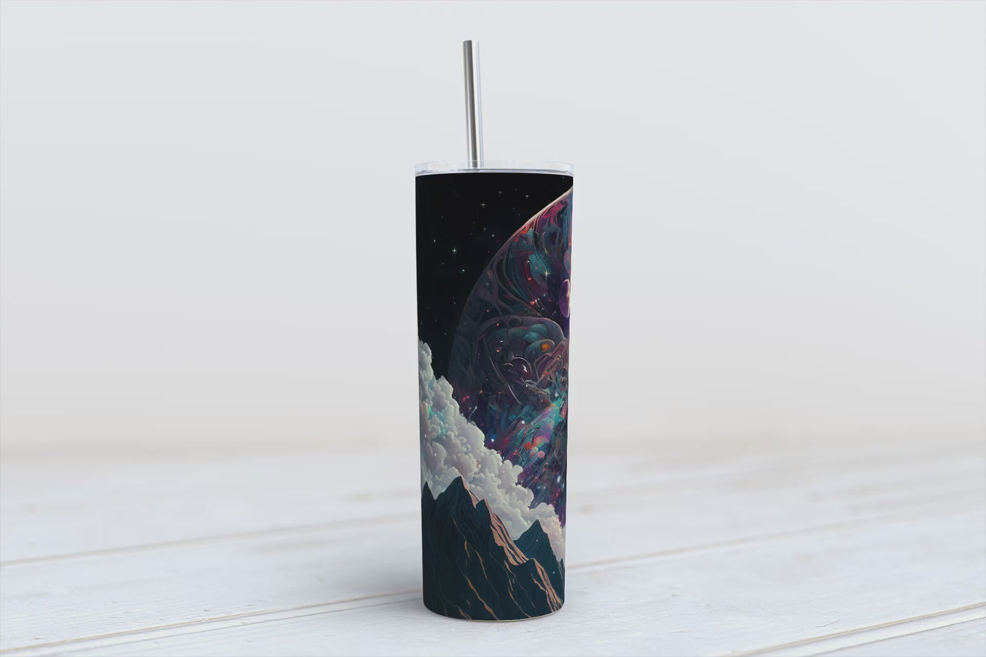 Skinny Tumbler Boho, AI and Steampunk